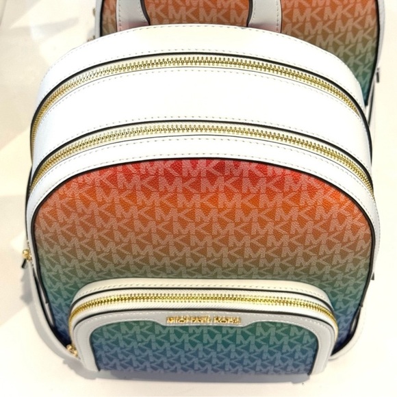 Michael Kors Jaycee Medium Rainbow Signature Logo Backpack Rainbow main image 6